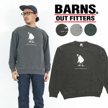 BARNS 長袖 クルーネック スウェット BR-21321画像