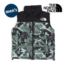 THE NORTH FACE Novelty Nuptse Vest LAUREL&nbsp;WREATH GREEN EX CAMO ND91844-AX画像