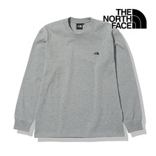 THE NORTH FACE M L/S Nuptse Cotton Tee MIX GREY NT82135-Z画像