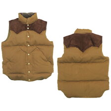 WAREHOUSE Lot 2175 ROCKY MOUNTAIN &times; WAREHOUSE DUCK DOWN VEST L/W画像
