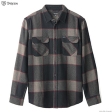 Brixton BOWERY L/S FLANNEL (HEATHER GREY/CHARCOAL) 01213画像