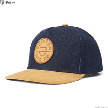 Brixton CREST C MP SNAPBACK (DENIM&times;C.SUEDE) 11001画像