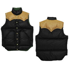 WAREHOUSE Lot 2173 ROCKY MOUNTAIN &times; WAREHOUSE RIP STOP NYLON DOWN VEST&times; Rocky Mountain Featherbed画像