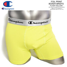 Champion FOIL PRINT BOXER BRIEFS -FLASH YELLOW- CM6-P202画像