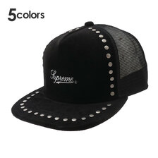 Supreme 21FW Studded Velvet Mesh Back 5-Panel画像