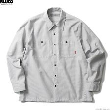 BLUCO STANDARD WORK SHIRTS L/S (L.GY-GY.STP) OL-109-021画像