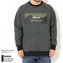 NANGA Live The Life Crew Sweat画像