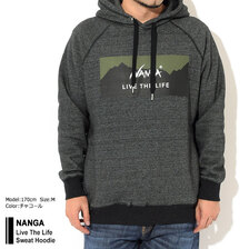 NANGA Live The Life Sweat Hoodie画像