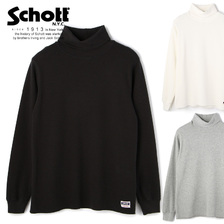 Schott LS HONEYCOMB TURTLENECK T-SHIRT 3113153画像