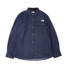 THE NORTH FACE L/S NYLON DENIM NUPTSE SHIRT INDIGO DENIM NR72130-ID画像