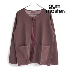 gym master ピグメントリップルノーカラーカーデ ボルドー G733602画像