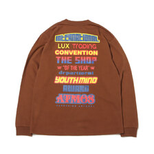 atmos RACING LOGO LS TEE BROWN MAT21-A031画像