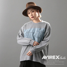 AVIREX DENIM COMBINATION SWEAT SHIRT 6213164画像
