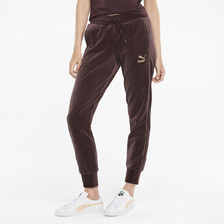 PUMA ICONIC T7 VELOUR PANTS WINE 531620画像