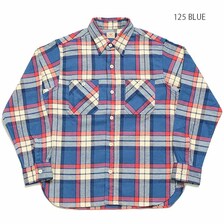 SUGAR CANE TWILL CHECK L/S WORK SHIRT SC28742画像
