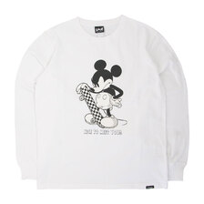 Schott DISNEY LS T-SHIRT SKATER WHITE 3113141画像