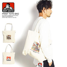 BEN DAVIS PRINT TOTE BAG BDW-8161画像