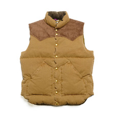 WAREHOUSE Lot 2175 ROCKY MOUNTAIN &times; WAREHOUSE DUCK DOWN VEST L/W画像