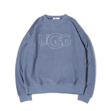 UGG リバースロゴ刺繍 クルーネック トップス BLUE 21AW-RUGTP02画像
