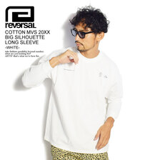 reversal COTTON MVS 20XX BIG SILHOUETTE LONG SLEEVE -WHITE- RV21AW101画像