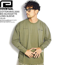 reversal COTTON MVS 20XX BIG SILHOUETTE LONG SLEEVE -OLIVE- RV21AW101画像