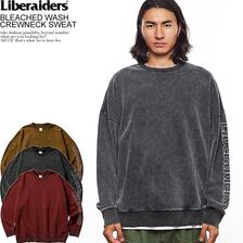 Liberaiders BLEACHED WASH CREWNECK SWEAT 723012103画像