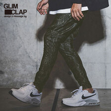 GLIMCLAP Back side warm jersey material python pattern pants 11-044-GLA-CB画像