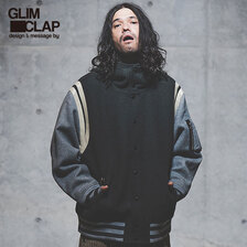 GLIMCLAP Hooded design varsity jacket 11-055-GLA-CB画像