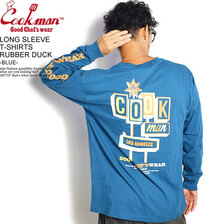 COOKMAN LONG SLEEVE T-SHIRTS RUBBER DUCK -BLUE- 231-13102画像