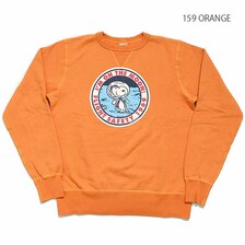 Buzz Rickson's &times; PEANUTS SET-IN CREW SWEAT "I'M ON THE MOON" BR68842画像