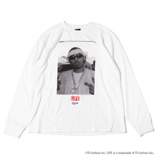 atmos &times; LIFE &times; SCREEN STARS PHOTO TEE Nas WHITE MAT21-A044画像