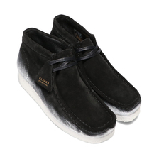 Clarks Wallabee Boot Blk/White BLACK/WHITE 26163077画像
