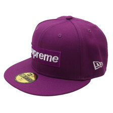 Supreme 21FW No Comp Box Logo New Era PURPLE画像