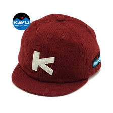 KAVU Baseball Cap WOOL BURGUNDY 19820318画像