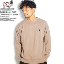 The Endless Summer TES TURN BUHI EMB CREWNECK SWEAT -CHARCOAL- FH-1774313画像