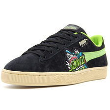 PUMA SUEDE SANTA CRUZ SHARK "SANTA CRUZ" PUMA BLACK/GREEN FLASH/DEEP WISTERIA 381905-01画像