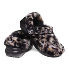 crocs Classic Fur Sure Black/Multi 207303-0C4画像