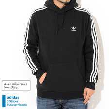 adidas 3 Stripes Pullover Hoodie Originals H06676/H06675画像