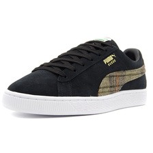 PUMA SUEDE CLASSIC FLANNEL "FLANNEL PACK" PUMA BLACK/MARSHMALLOW 384605-01画像
