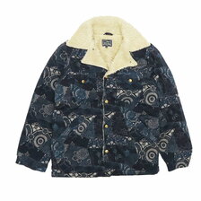 STUDIO D'ARTISAN 藍布 パッチワークプリント ランチ ジャケット SD4520画像