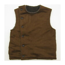 BLACK SIGN Swindler Fake Suede Boa Vest BSFV-21201B画像