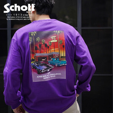 Schott SUNSET LS T-SHIRT 3113184画像