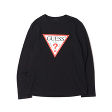 GUESS MEN'S L/SLV TEE SHIRT BLACK ML3K8450K画像