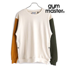 gym master メンズ オーガニックコットン吊り編み裏毛クルーネック ナチュラルクレイジー G733677-90画像