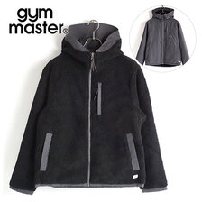 gym master メンズ リバーシブルマウンテンパーカー ブラック/チャコール G733647-09画像