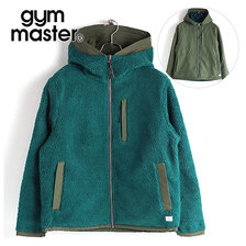 gym master メンズ リバーシブルマウンテンパーカー グリーン/オリーブ G733647-44画像