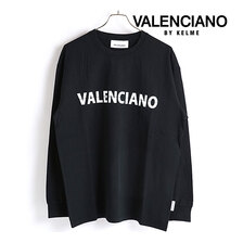 VALENCIANO BY KELME メンズ ロングTシャツ CHARCOAL BLACK KV510-102画像