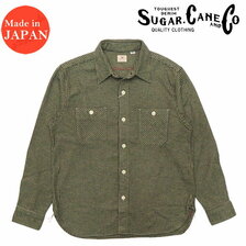 SUGAR CANE TWILL CHECK WORK SHIRT SC28739画像