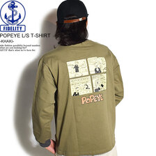 FIDELITY POPEYE L/S T-SHIRT -KHAKI- TK-1775012画像