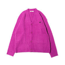 UGG ケーブルモヘアニット カーディガン PINK 21AW-UGNT02画像